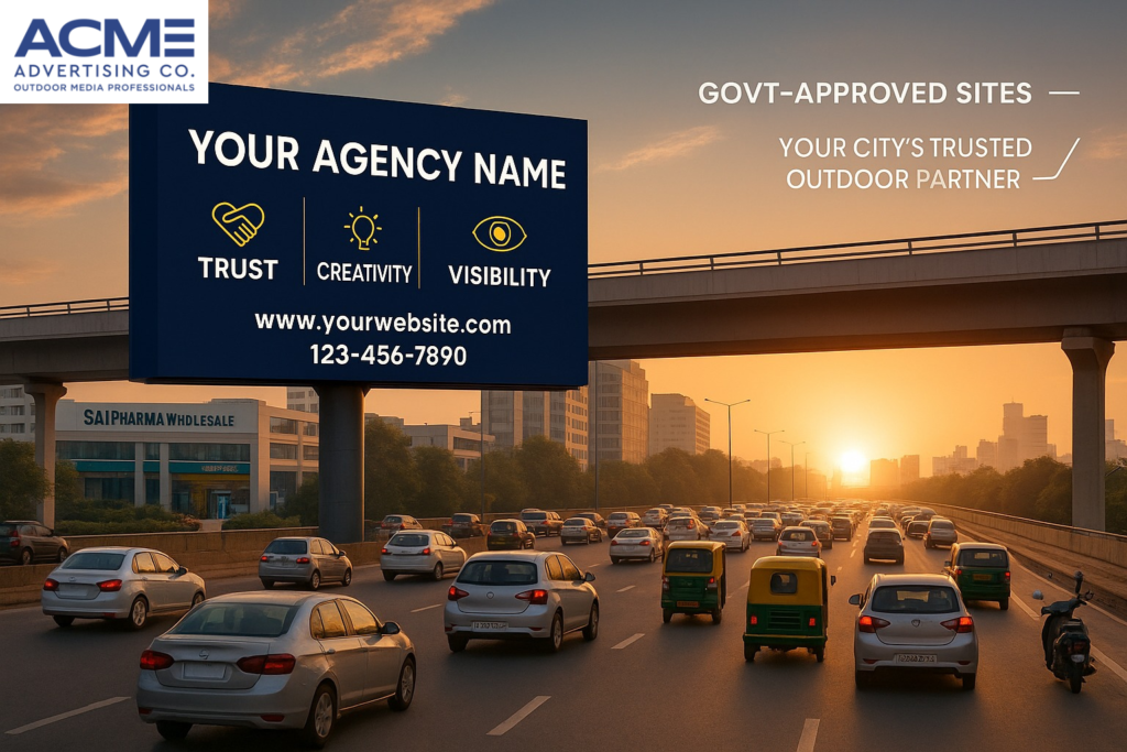 Leading hoarding supplier in Delhi providing large-format outdoor ads
